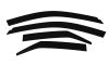 AVS 894093 | 17-20 Kia Soul Ventvisor Low Profile Deflectors 4pc - Smoke; 2017-2020 Alternate Image 1