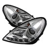 SPYDER 5032539 | Spyder Mercedes Benz R171 SLK ( NON HID ) DRL LED Projector Headlights - Chrome - (PRO-YD-MBSLK05-DRL-C); 2005-2010 Alternate Image 1