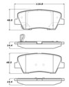 Stoptech 309.12840 | StopTech Sport Brake Pads Hyundai Genesis Coupe 3.8, Rear; 2010-2016 Alternate Image 1