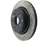 Stoptech 128.42079R | StopTech Nissan 350Z Sport Cross Drilled Brake Rotor, Rear Right; 2003-2008 Alternate Image 5