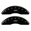 MGP 34213FMGPBK | MGP 2 Caliper Covers Engraved Front MGP Black Finish Silver Characters 2007 GMC Canyon; 2004-2005 Alternate Image 3