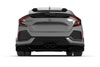 Rally Armor mf51-ur-blk/dgry | 17-19 Honda Civic Sport Touring Black UR Mud Flap w/ Dark Grey Logo; 2017-2019 Alternate Image 2