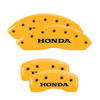 MGP 20211SHONYL | 4 Caliper Covers Engraved F & R Honda Yellow Finish Black Char 2011 Honda Accord Crosstour; 2010-2011 Alternate Image 1