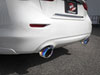 aFe 49-36130NM-L | Takeda 2.5in 304 SS Axle-Back Exhaust w/ Blue Flame Tips 16-18 Infiniti Q50 V6-3.0L (tt); 2016-2018 Alternate Image 1