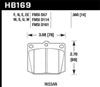 Hawk Performance HB169M.560 | Hawk 75-78 Nissan 280Z Black Race Front Brake Pads; 1975-1978 Alternate Image 2