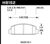 Hawk Performance HB152G.540 | Hawk 84-91 Mazda RX-7 DTC-60 Race Front Brake Pads; 1984-1991 Alternate Image 2