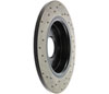 Stoptech 128.39039L | StopTech Volvo C30 Sport Cryo Cross Drilled Rotor, Rear Left; 2007-2013 Alternate Image 3