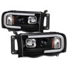 SPYDER 5084606 | Spyder 02-05 Dodge Ram 1500 Light Bar Projector Headlights - Black (PRO-YD-DR02V2-LB-BK); 2002-2005 Alternate Image 1