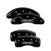 MGP 34215SGMCBK | 4 Caliper Covers Engraved Front & Rear GMC Black Finish Silver Char 2019 GMC Terrain; 2018-2020 Alternate Image 1