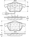 Stoptech 309.08400 | StopTech Sport Brake Pads Audi A4 Quattro Fr 2/99, Front; 1999-1999 Alternate Image 1