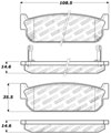 Stoptech 309.05880 | StopTech Sport Brake Pads Infiniti M45, Rear; 2003-2004 Alternate Image 2