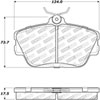 Stoptech 308.05980 | StopTech Street Brake Pads Mercury Cougar Sport Pkg, Front; 1996-1997 Alternate Image 1