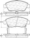 Stoptech 309.09481 | StopTech Sport Brake Pads Acura ILX, Front; 2013-2015 Alternate Image 1