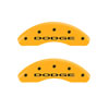 MGP 12199SDD4YL | 4 Caliper Covers Engraved Front & Rear With out stripes/Dodge Yellow finish black ch; 2013-2016 Alternate Image 2