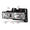 ANZO 111499 | 1999-2000 Cadillac Escalade Crystal Headlights; 1999-2000 Alternate Image 2