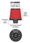 AEM Induction 21202dk | AEM 2.75 inch Short Neck 5 inch Element Filter Replacement Alternate Image 4