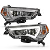 ANZO 111417 | 14-18 Toyota 4 Runner Plank Style Projector Headlights Chrome w/ Amber; 2014-2024 Alternate Image 7