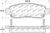 Stoptech 309.08830 | StopTech Sport Brake Pads Oldsmobile Bravada, Rear; 2002-2004 Alternate Image 1