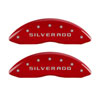 MGP 15129SMGPRD | MGP 4 Caliper Covers Engraved Front & Rear MGP Red finish silver ch; 2002-2006 Alternate Image 6