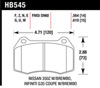 Hawk Performance HB545Q.564 | Hawk DTC-80 03-09 Nissan 350Z w/Brembo Brakes Front Race Brake Pads; 1980-2003 Alternate Image 3