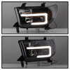 SPYDER 5085344 | Spyder 08-13 Toyota Sequoia Projector Headlights - Light Bar DRL - Black PRO-YD-TTU07V2-LB-BK; 2008-2013 Alternate Image 8