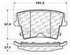 Stoptech 309.10570 | StopTech Sport Brake Pads Dodge Magnum Solid Rear Disc, Rear; 2005-2008 Alternate Image 1