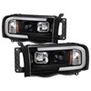 SPYDER 5084606 | Spyder 02-05 Dodge Ram 1500 Light Bar Projector Headlights - Black (PRO-YD-DR02V2-LB-BK); 2002-2005 Alternate Image 2