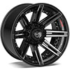 4Play Wheels 4p08-20100-8650-24bbt | 4PLAY Wheel 20x10 4P08 Brushed Black Rim Chevrolet Avalanche 2500 2002-2007; 2002-2007 Alternate Image 2