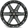 4Play Wheels 4p63-22100-6d55-18bbt | 4PLAY Wheel 22 4PLAY GEN3 Wheel 4P63 Brushed Black 22x10 Toyota 4Runner 1996-2022; 1996-2022 Alternate Image 1