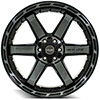 4Play Wheels 4p63-22120-6d55-44bbt | 4PLAY Wheel 22 4PLAY GEN3 Wheel 4P63 Brushed Black 22x12 Nissan Titan 2008-2022; 2008-2022 Alternate Image 1