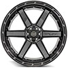 4Play Wheels 4p63-24120-6d55-44bbt | 4PLAY Wheel 24 4PLAY GEN3 Wheel 4P63 Brushed Black 24x12 Nissan Titan 2008-2022; 2008-2022 Alternate Image 1