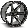 4Play Wheels 4p63-24120-6d55-44bbt | 4PLAY Wheel 24 4PLAY GEN3 Wheel 4P63 Brushed Black 24x12 Nissan Titan 2008-2022; 2008-2022 Alternate Image 2