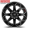 4Play Wheels 4p80r-20100-8650-24bbt | 4PLAY Wheel 20x10 4P80R Brushed Black Rim Chevrolet Avalanche 2500 2002-2007; 2002-2007 Alternate Image 1