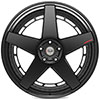 4Play Wheels 4pf5-24140-5d55-76b1-b | 4PLAY Wheel 24x14 4PF5 Gloss Black Barrel with Matte Center Rim Jeep Grand Cherokee 1999-2022; 1999-2022 Alternate Image 2