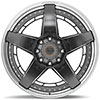 4Play Wheels 4pf5-24140-8650-76bg-p | 4PLAY Wheel 24x14 4PF5 Polished Barrel with Tinted Clear Center Rim Hummer H1 1992-2006; 1992-2006 Alternate Image 2