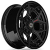 4Play Wheels 4pf6-22100-8650-18b1-b | 4PLAY Wheel 22x10 4PF6 Gloss Black Barrel with Matte Center Rim Hummer H1 1992-2006; 1992-2006 Alternate Image 2