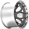 4Play Wheels 4pf6-24140-5d55-76bg-p | 4PLAY Wheel 24x14 4PF6 Polished Barrel with Tinted Clear Center Rim Jeep Grand Cherokee 1999-2022; 1999-2022 Alternate Image 1