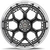 4Play Wheels 4pf6-24140-5d55-76bg-p | 4PLAY Wheel 24x14 4PF6 Polished Barrel with Tinted Clear Center Rim Jeep Grand Cherokee 1999-2022; 1999-2022 Alternate Image 2