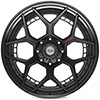 4Play Wheels 4pf6-24140-8650-76b1-b | 4PLAY Wheel 24x14 4PF6 Gloss Black Barrel with Matte Center Rim Hummer H1 1992-2006; 1992-2006 Alternate Image 2