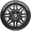 4Play Wheels 4pf8-20090-5d55-0b1-b | 4PLAY Wheel 20x9 4PF8 Gloss Black Barrel with Matte Center Rim Jeep Wrangler 2007-2022; 2007-2022 Alternate Image 2