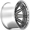 4Play Wheels 4pf8-24140-5d55-76bg-p | 4PLAY Wheel 24x14 4PF8 Polished Barrel with Tinted Clear Center Rim Dodge Durango 2004-2022; 2004-2022 Alternate Image 1