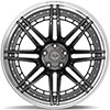 4Play Wheels 4pf8-24140-5d55-76bg-p | 4PLAY Wheel 24x14 4PF8 Polished Barrel with Tinted Clear Center Rim Dodge Durango 2004-2022; 2004-2022 Alternate Image 2