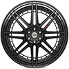 4Play Wheels 4pf8-24140-6d55-76b1-b | 4PLAY Wheel 24x14 4PF8 Gloss Black Barrel with Matte Center Rim Chevrolet Tahoe 1995-2022; 1995-2022 Alternate Image 2