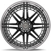 4Play Wheels 4pf8-24140-6d55-76bg-p | 4PLAY Wheel 24x14 4PF8 Polished Barrel with Tinted Clear Center Rim Nissan Titan 2008-2022; 2008-2022 Alternate Image 2