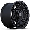 4Play Wheels 4ps60-17090-5d55-0b1 | 4PLAY Wheel 17x9 4PS60 Satin Black 17x9 Rim Dodge Dakota 2005-2011; 2005-2011 Alternate Image 2