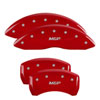 MGP 17207SMGPRD | MGP 4 Caliper Covers Engraved Front & Rear MGP Red finish silver ch; 2011-2012 Alternate Image 6