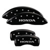 MGP 20201SHONBK | 4 Caliper Covers Engraved Front & Rear Honda Black finish silver ch; 2012-2014 Alternate Image 7