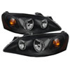 SPYDER 9023668 | Xtune Pontiac G6 05-10 (09-10 Fit w/Amber Turn Signal) Crystal Headlights Black HD-JH-PG605-AM-BK; 2005-2010 Alternate Image 1