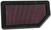 K&N Engineering 332472 | K&N Replacement Air Filter 10.625in O/S Length x 5.75in O/S Width x 1in Height Alternate Image 2