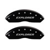 MGP 10041SEXPBK | 4 Caliper Covers Engraved Front & Rear Explorer/2011 Black Finish Silver Char 2010 Ford Explorer; 2010-2010 Alternate Image 3